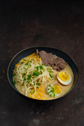 Рамен сырный с говядиной